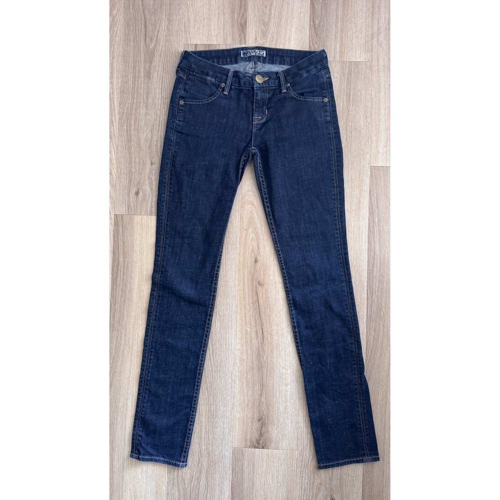 Hudson Nico Mid-Rise Super Skinny Jeans Dark Wash Denim Size 26 Made in USA